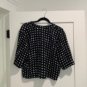 Polka dot crop top